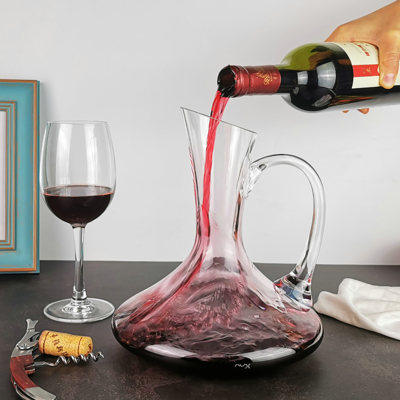 nude红酒家用酒杯葡萄酒葡萄酒器醒酒努德斜口醒酒器