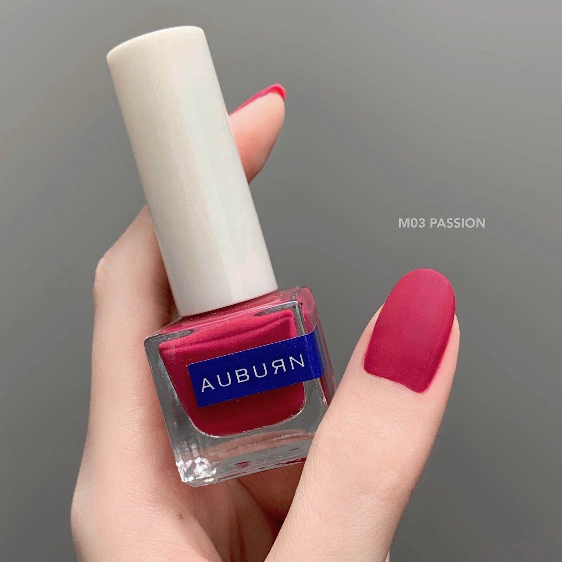 auburn指甲油傲本免烤快干持久不可撕拉女新色裸色指甲彩妆
