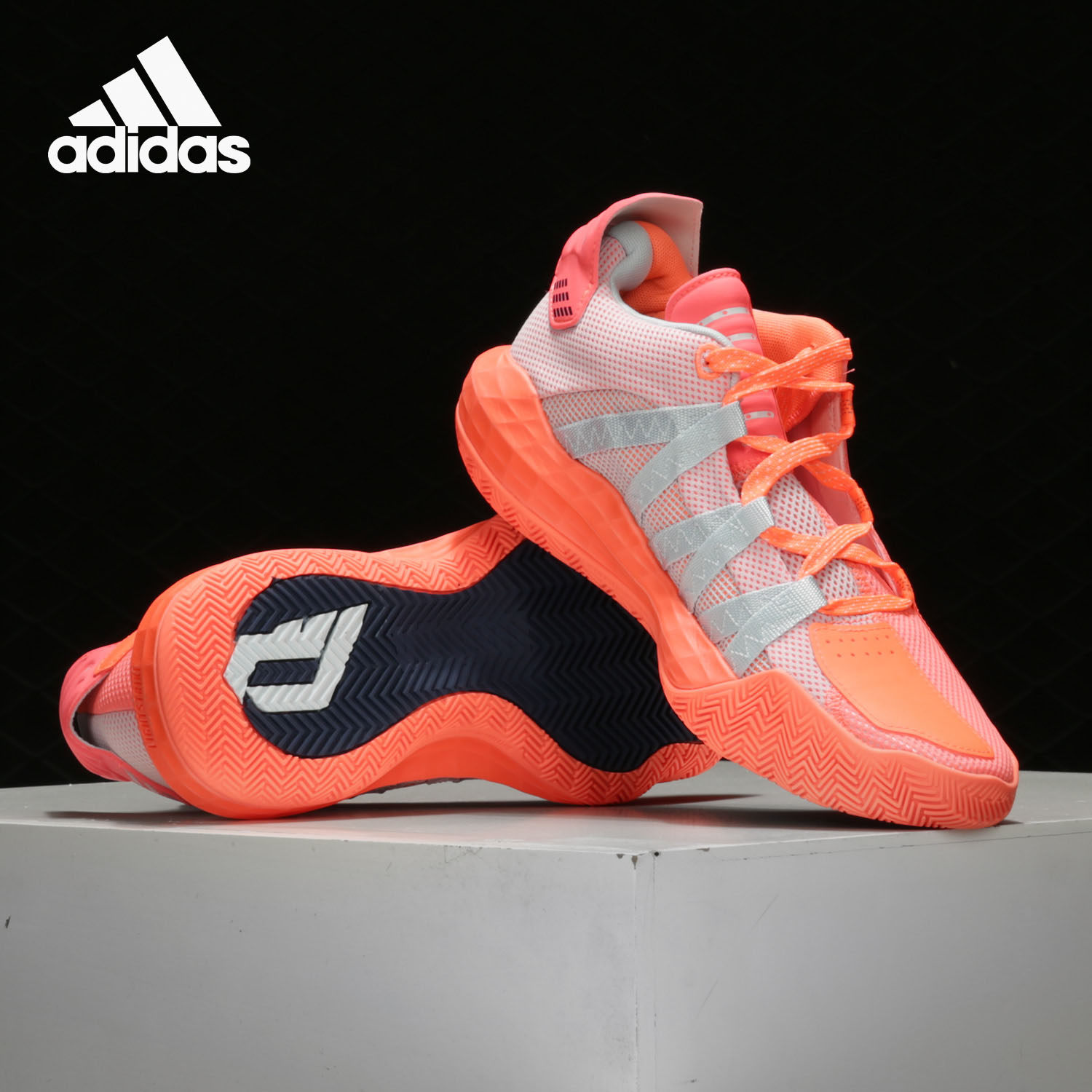 adidas阿迪达斯正品2020新款dame6男子场上篮球运动鞋fx2040