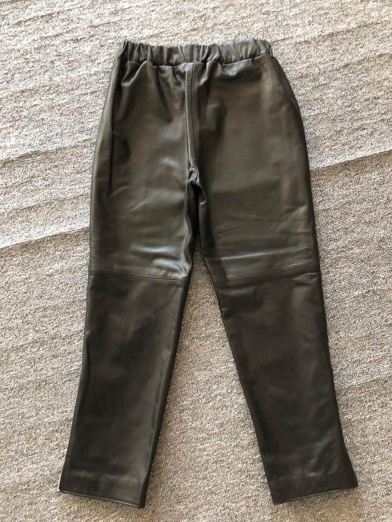 欧洲站2020秋冬新款真皮皮裤女九分裤绵羊皮小脚裤拉链羊皮裤潮