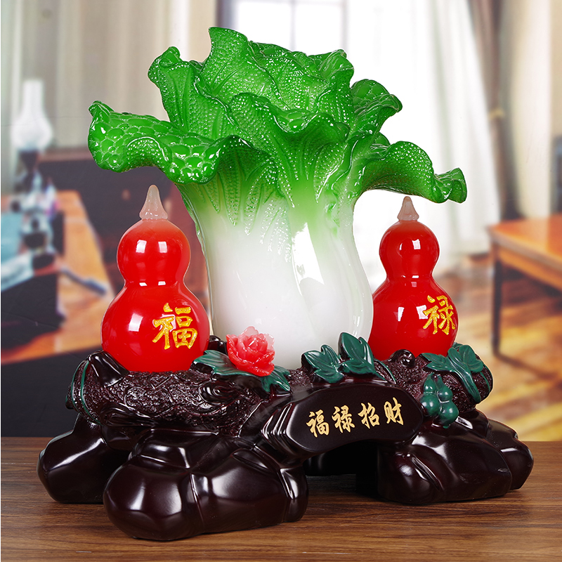 招财白菜葫芦摆件开业礼品家居客厅酒柜装饰品摆件