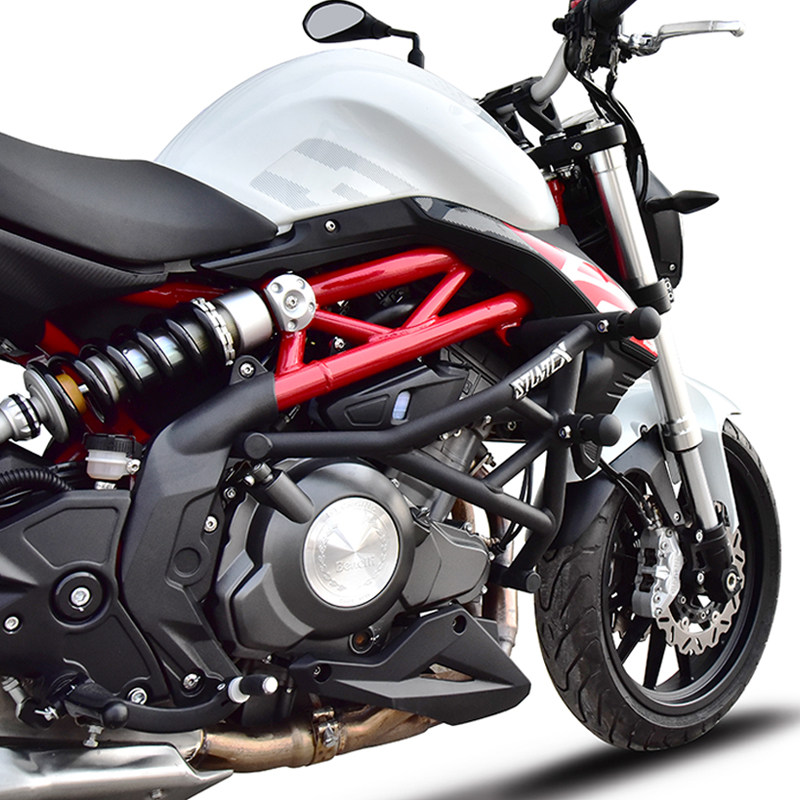 stuntcx适用贝纳利新款302s黄龙改装护杠特技竞技摩托车保险杠