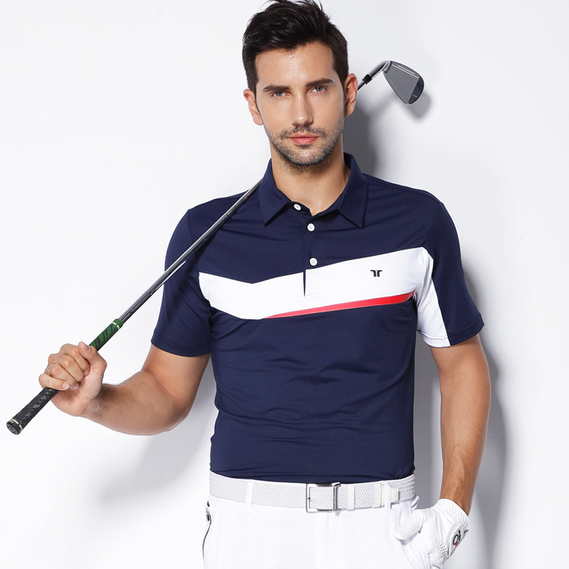 短袖高尔夫男装上衣夏季高尔夫球服装男士pologolf高尔夫服装