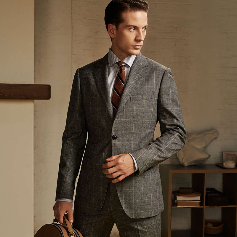 进口轻奢西服定制意大利全羊羊毛西装套装量身定做西服定制
