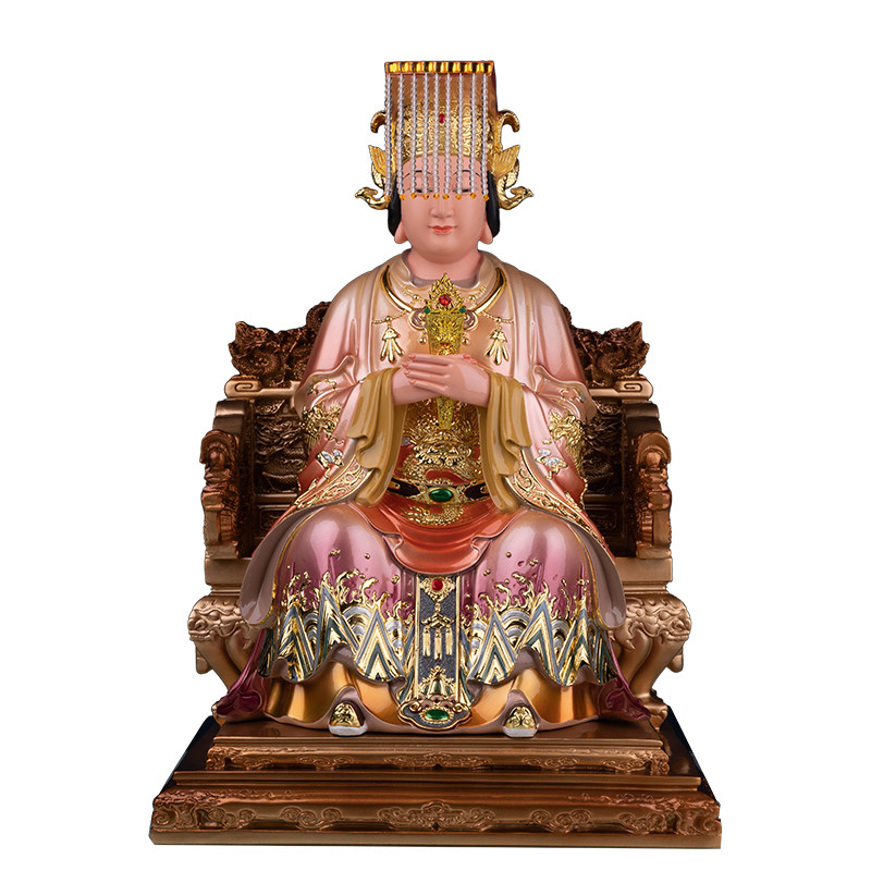娘娘妈祖天上圣母汉白玉天后神像海神天妃湄洲摆件