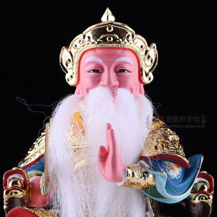 神像道教树脂金树脂极彩天公天师君许许逊真大帝摆件