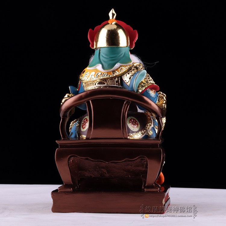 神像道教树脂金树脂极彩天公天师君许许逊真大帝摆件