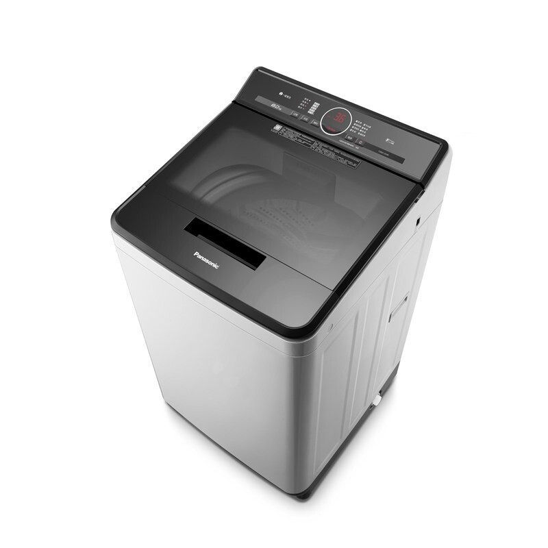 松下xqb80u8公斤轮带风干不弯弯腰钢化玻璃洗衣机全自动洗衣机