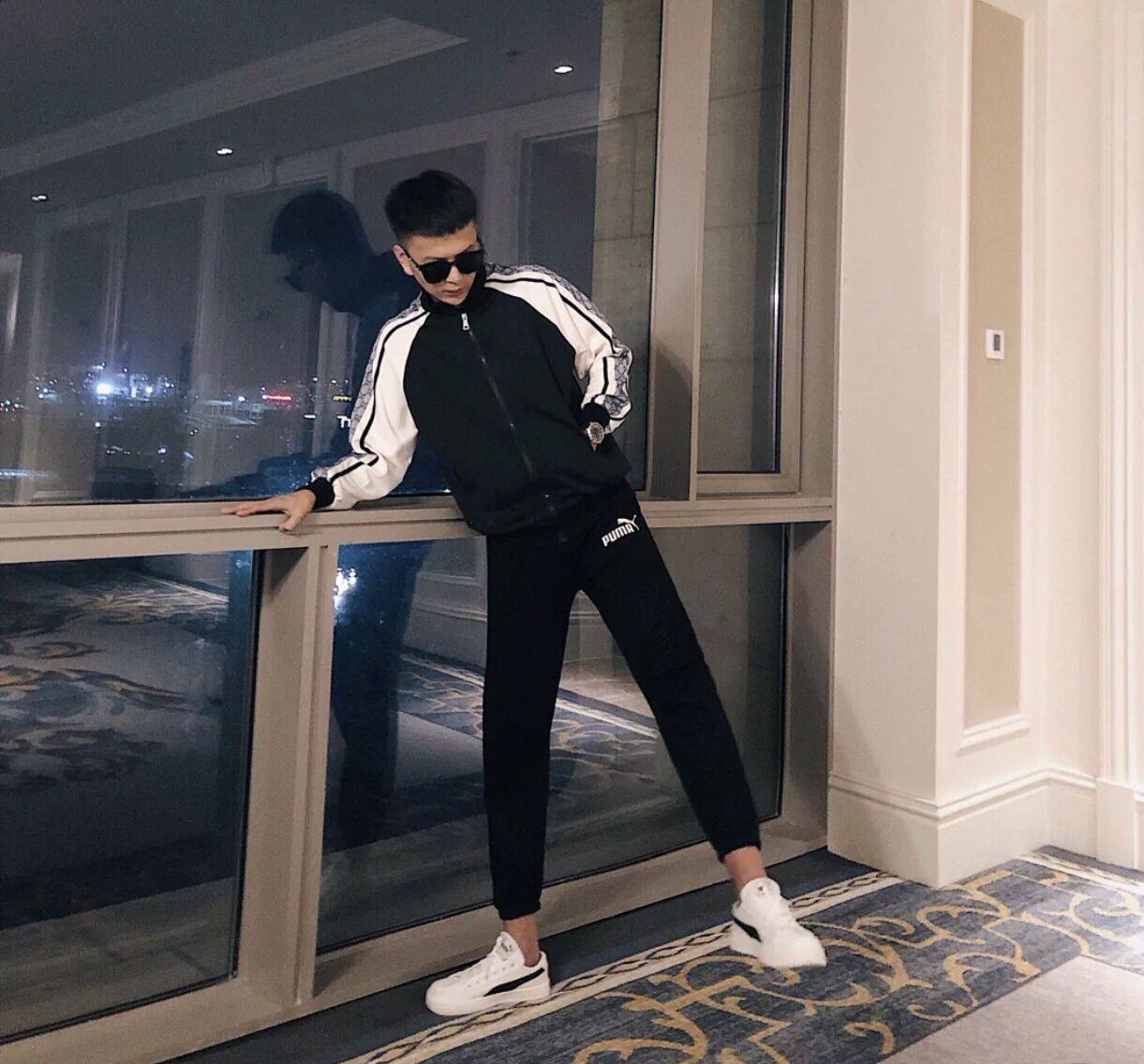 李牌牌同款双g潮牌外套立领外套快手网红男社会精神小伙情侣夹克