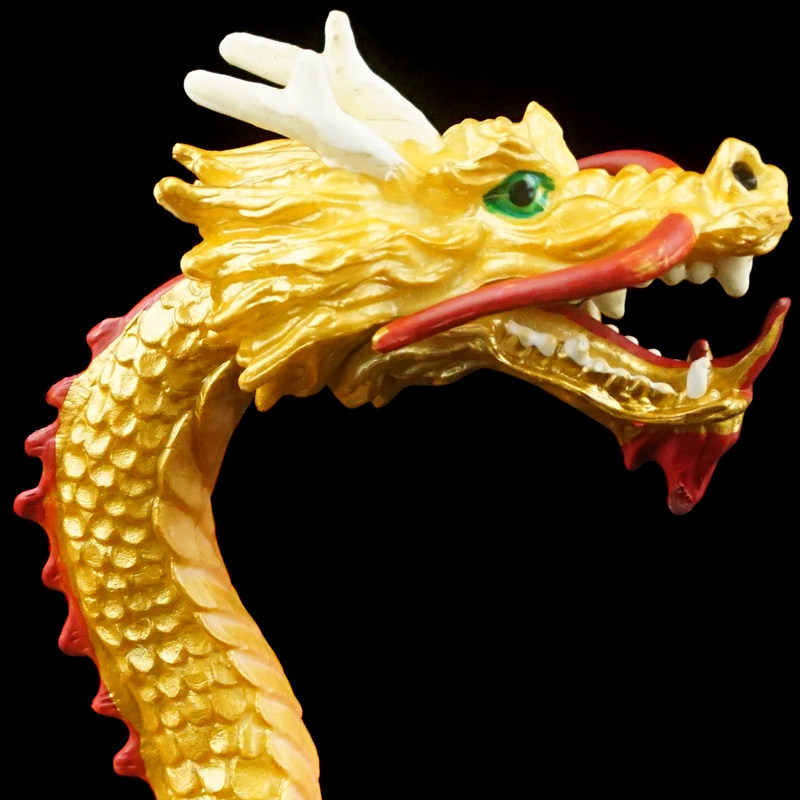 动物儿童玩具古龙中国龙东方龙神话模型童孩子龙模型仿真