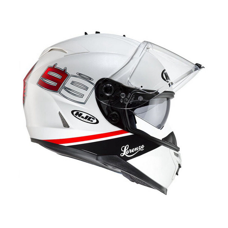 小头围hjc摩托车头盔双镜片is-17全盔街车跑盔sharp双d扣dot认证