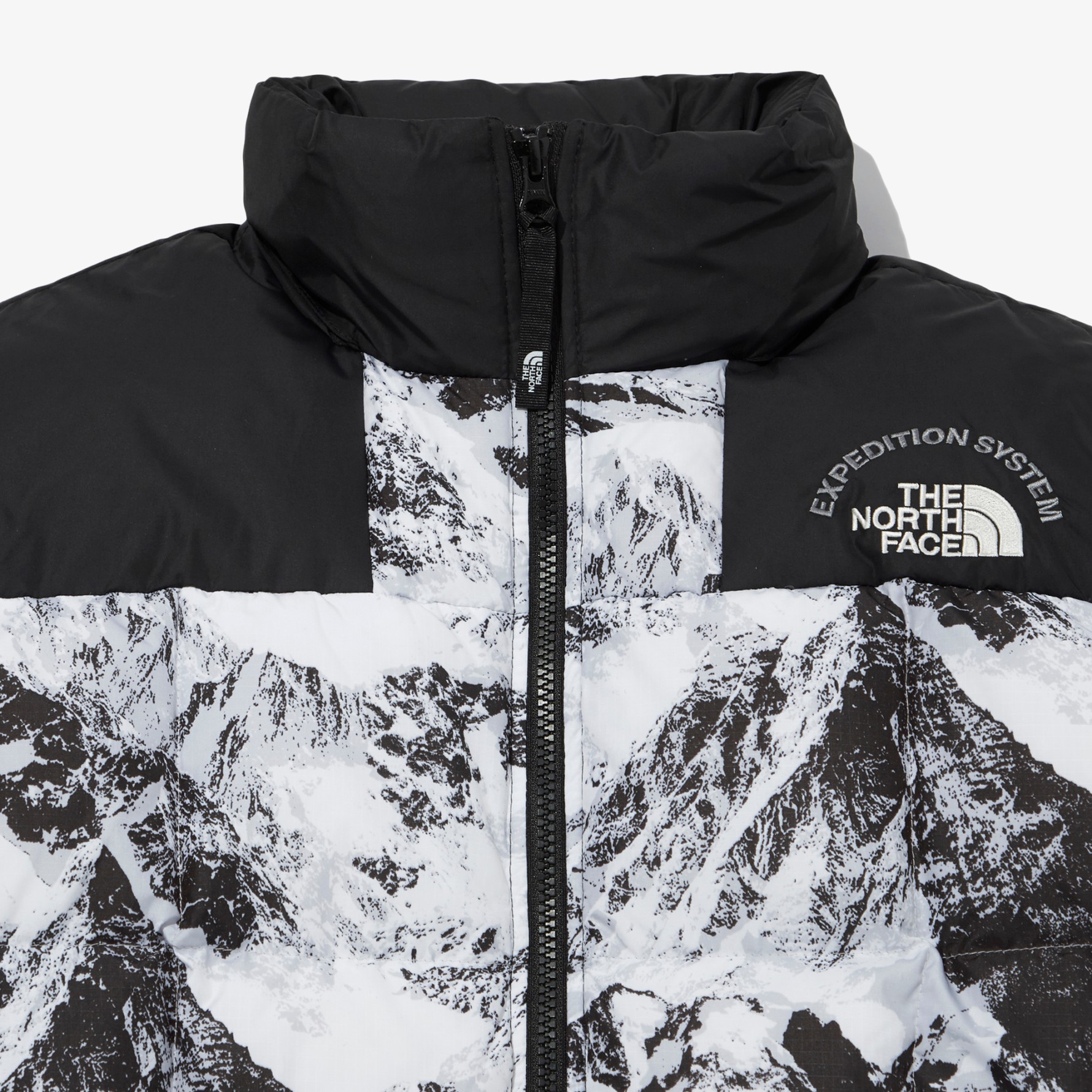 thenorthface北面雪山限量拼色立领鹅绒保暖运动羽绒服