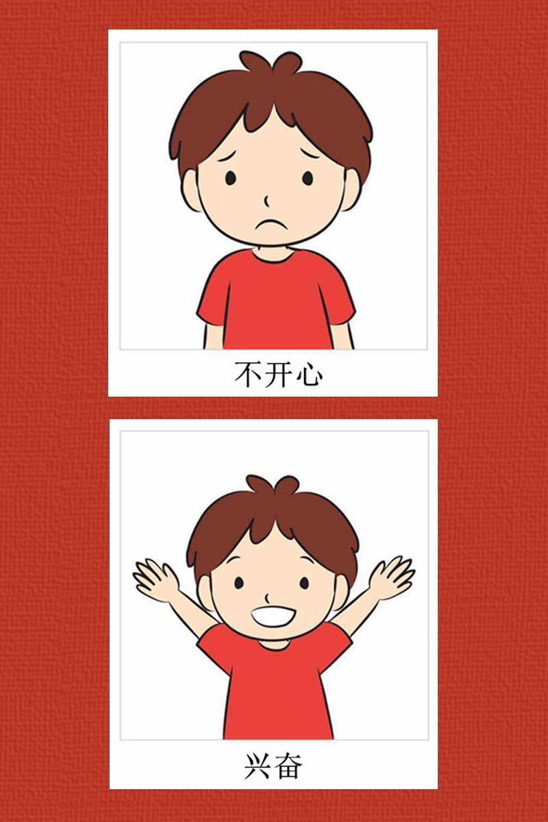 表情真人情绪发育迟缓自闭症独症儿童康复训练玩具挂图