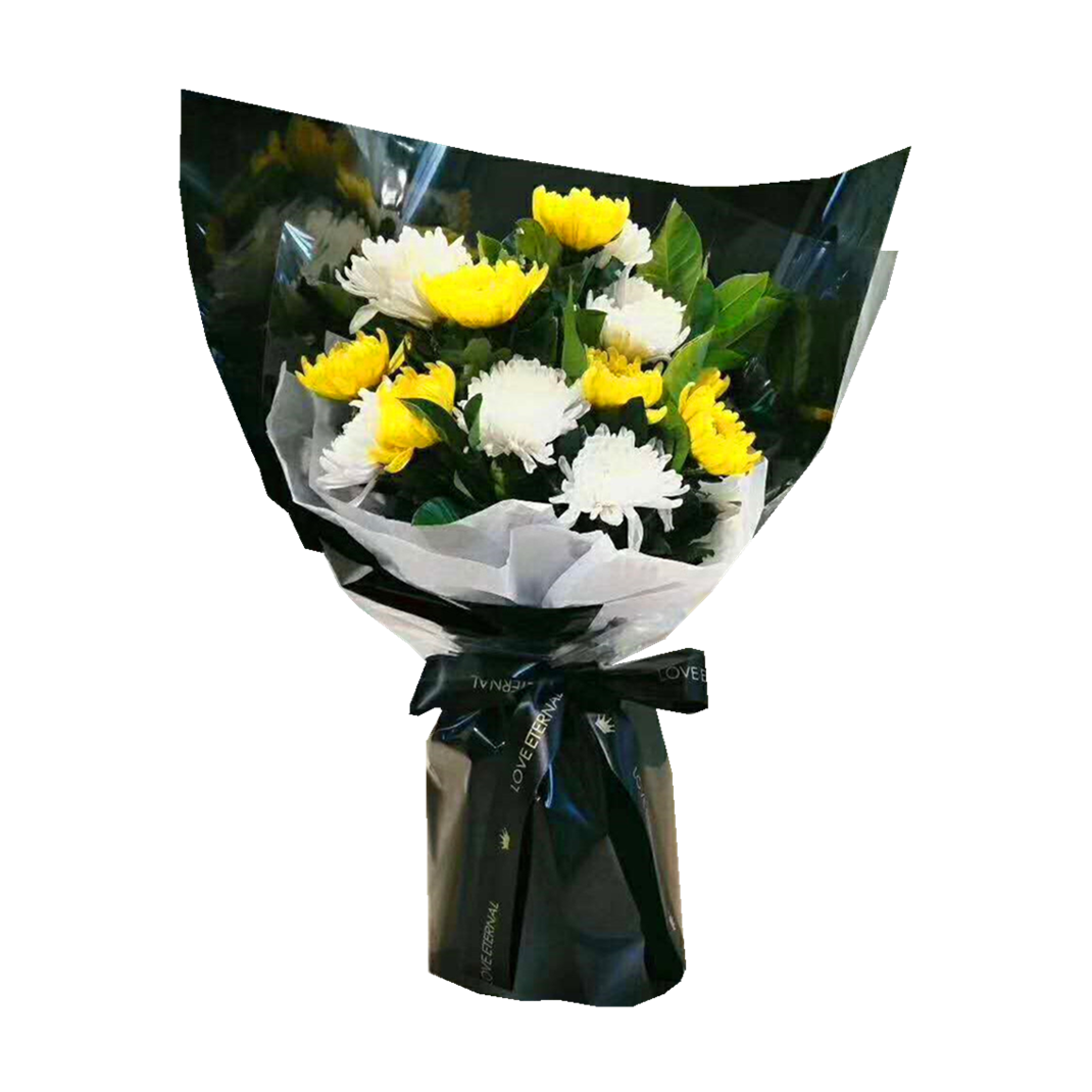 黄白菊花清明节花束扫墓花篮祭祀鲜花追悼花圈追悼