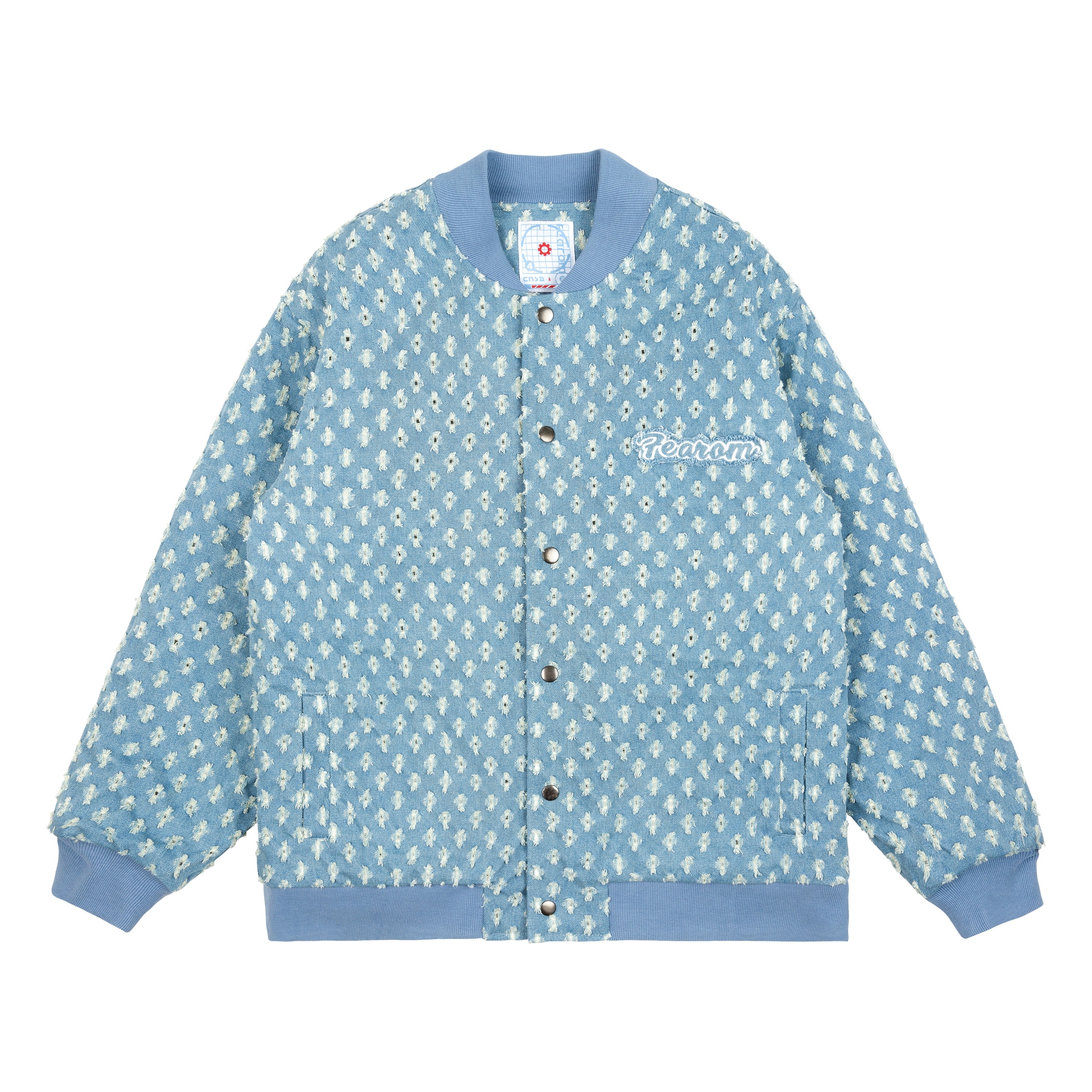 【潮WOO专属】FEAROM原创星河加厚棒球服情侣夹克冬季牛仔外套男