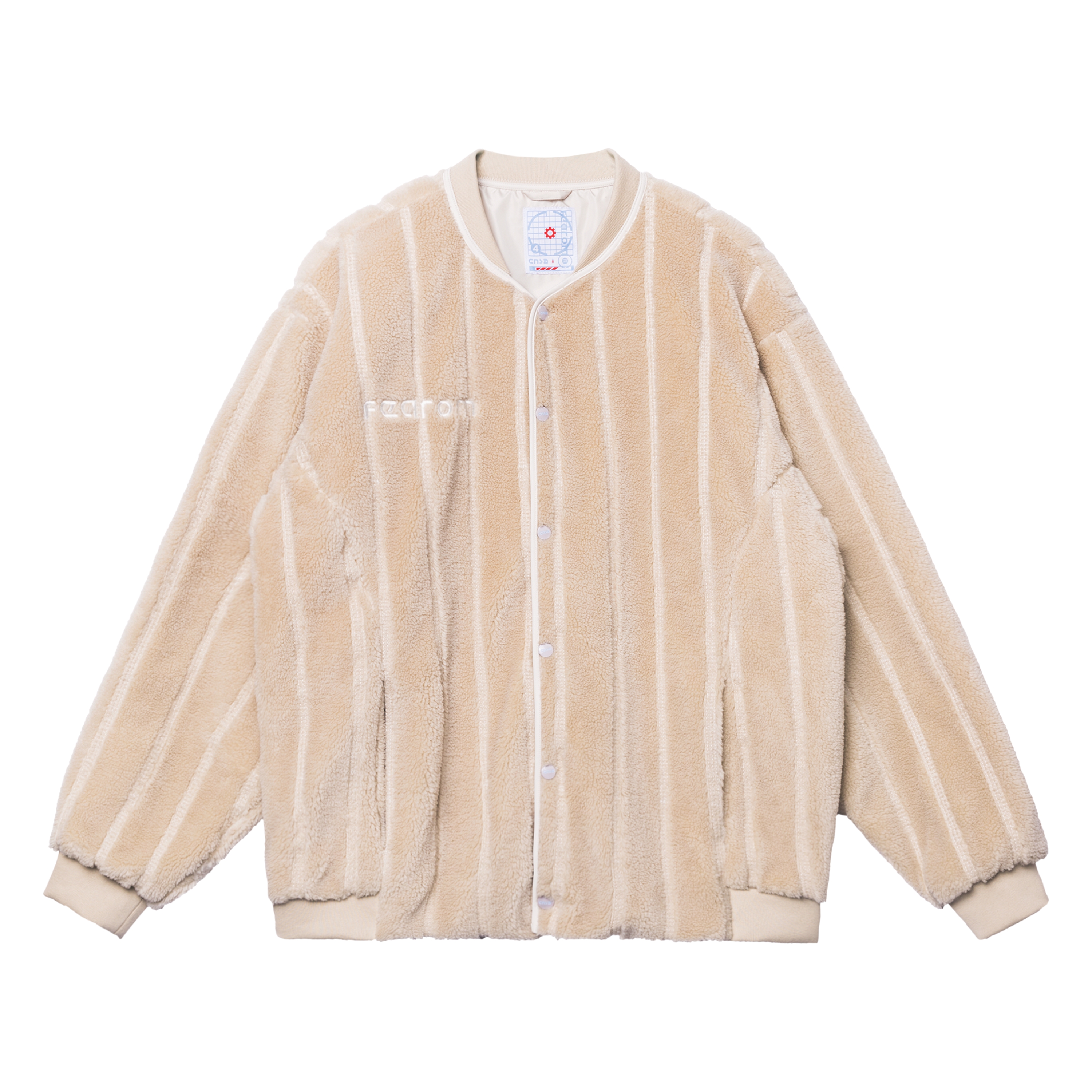 FEAROM 19AW 太空主题立体刺绣走线羊羔绒MA1夹棉棒球外套 两色