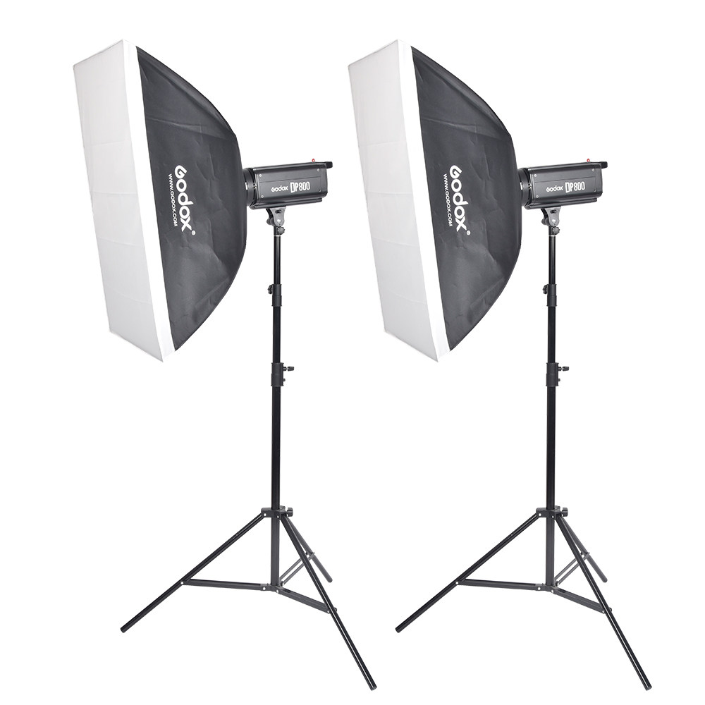 摄影神牛dp柔光灯影闪光灯两灯套装静物800w影室灯