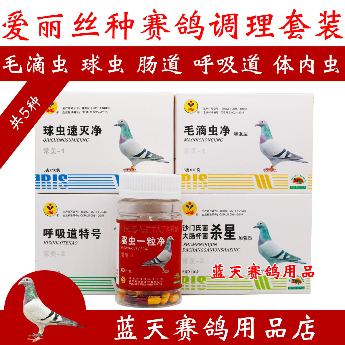赛鸽调理爱丽丝药种套装组合粉剂种鸽信鸽鸽子医疗用品