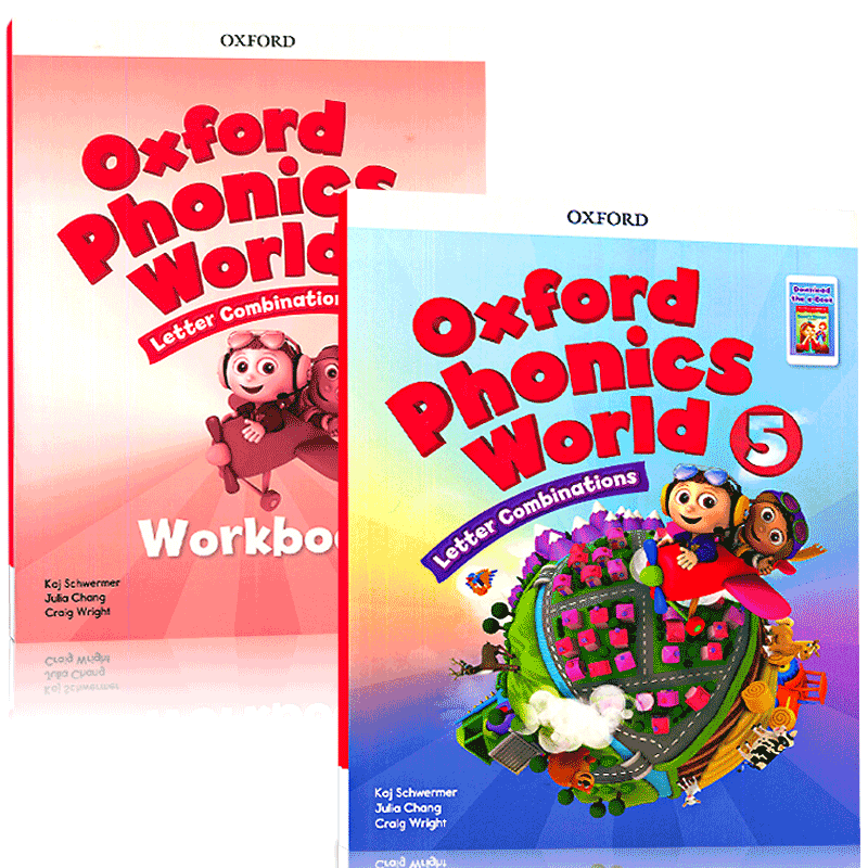 新版牛津自然拼读oxfordphonicsworld5级学生练习进口教材