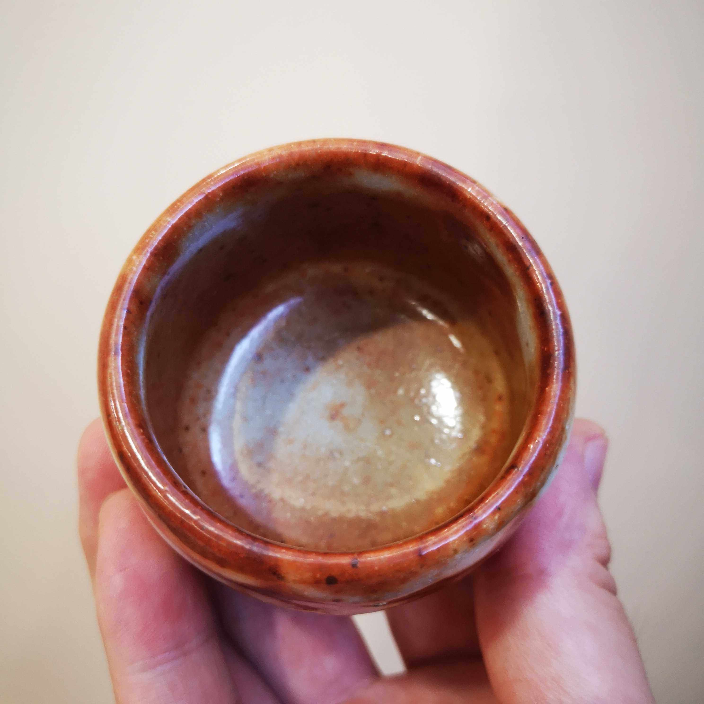 日本本志野烧秀泉茶杯品茗古朴厚重做工精致茶杯