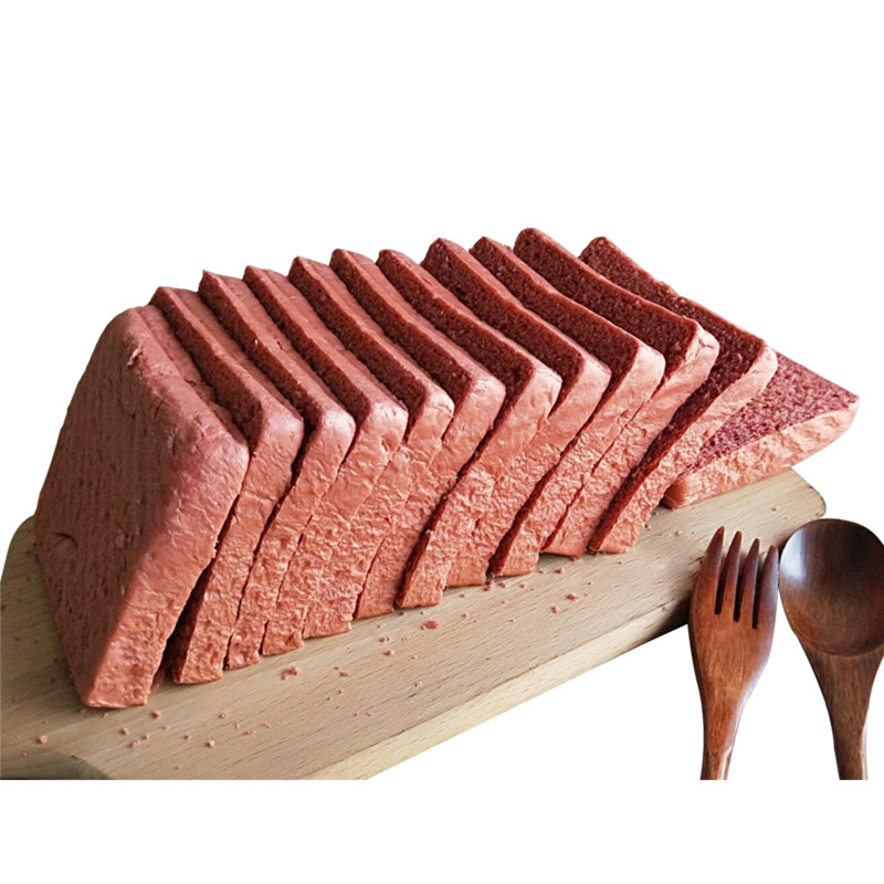 手工麦红丝绒切片面包红吐司无蔗糖无油现做传统中式糕点