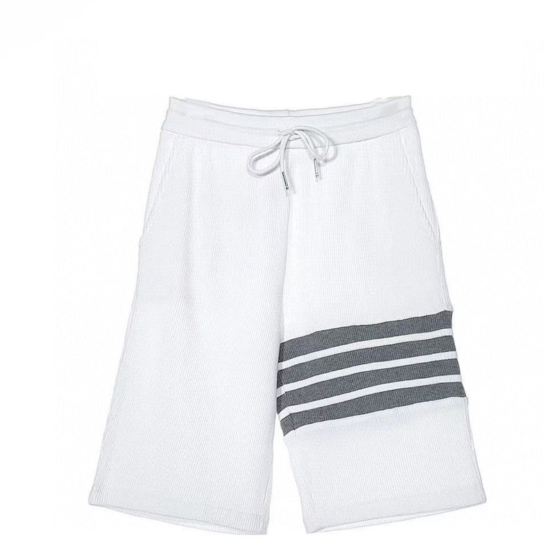 tb华夫格短裤宽松四条灰色运动卫裤女2021夏季卫裤