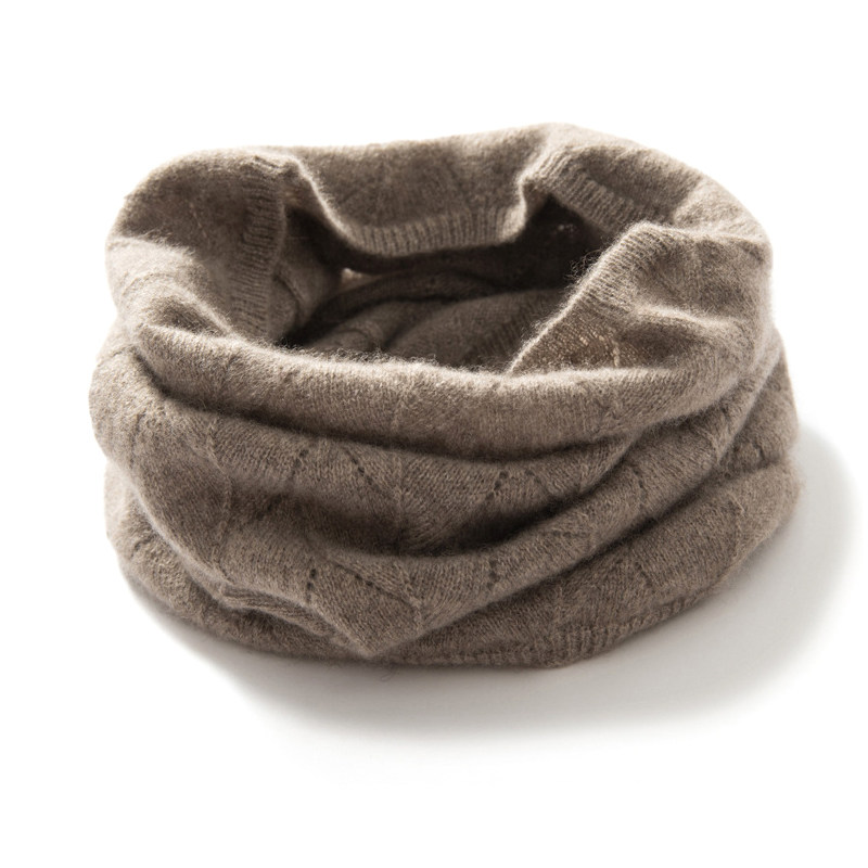 noloor原色原绒纯羊羊绒脖套围巾情侣学生保暖围巾