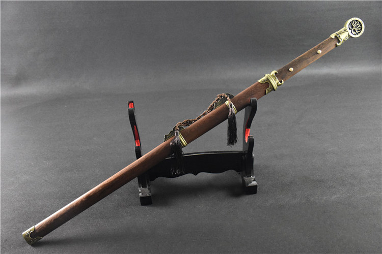 龙泉市一体宅未刀剑镇环首剑东来手工锰钢花纹剑花刀剑