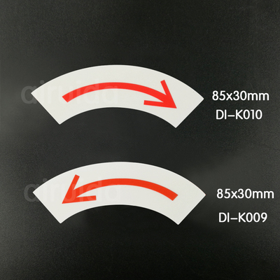 瑞达电机转向标识向右箭头指示设备运转方向dik010不干胶标签