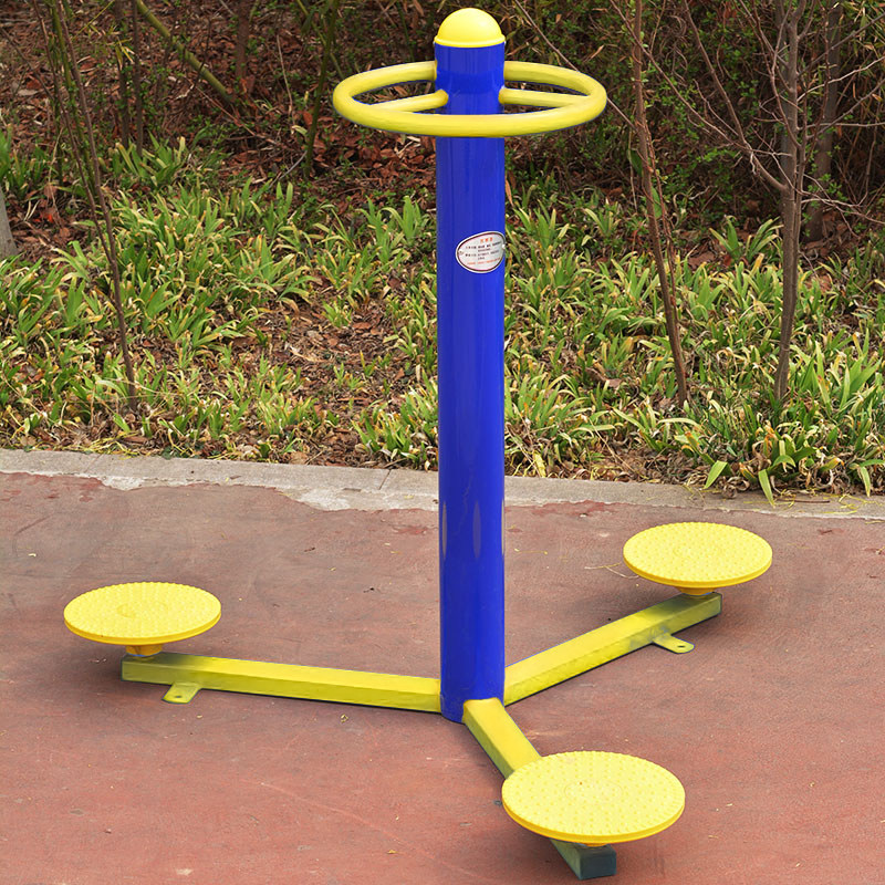 沃尔三位三人扭腰器转腰器公园小区广场室外健身路径