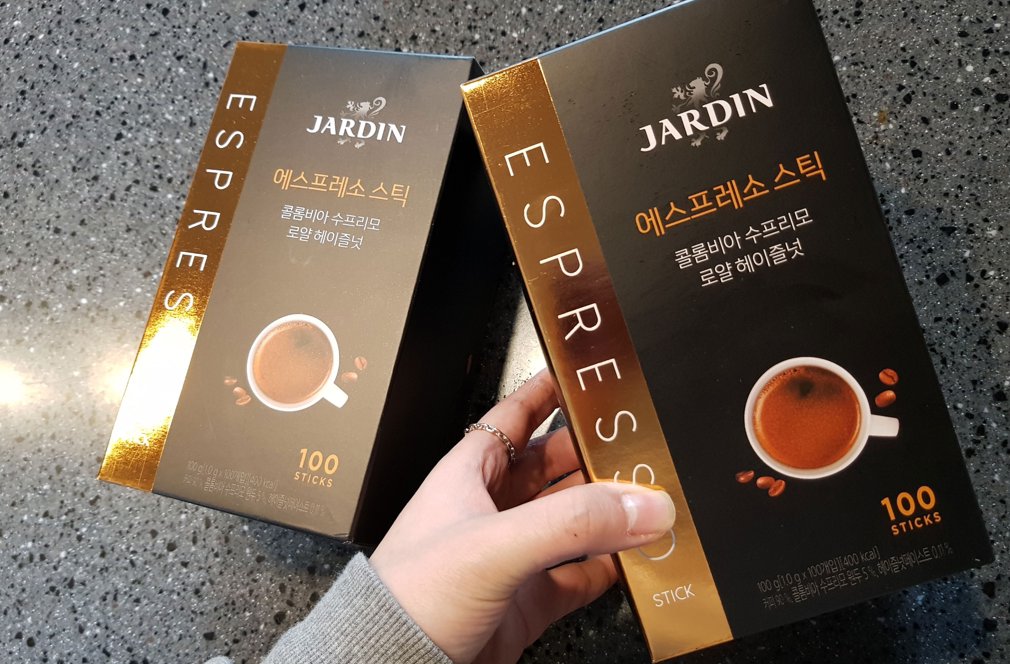 咖啡韩国正品jardin无糖添加加速深度烘焙100条速溶咖啡