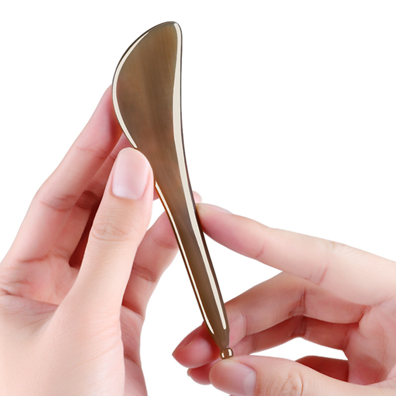 拨筋棒女脸部牛角板刮痧面部美容院专用眼部按摩棒拔筋棒经络通用