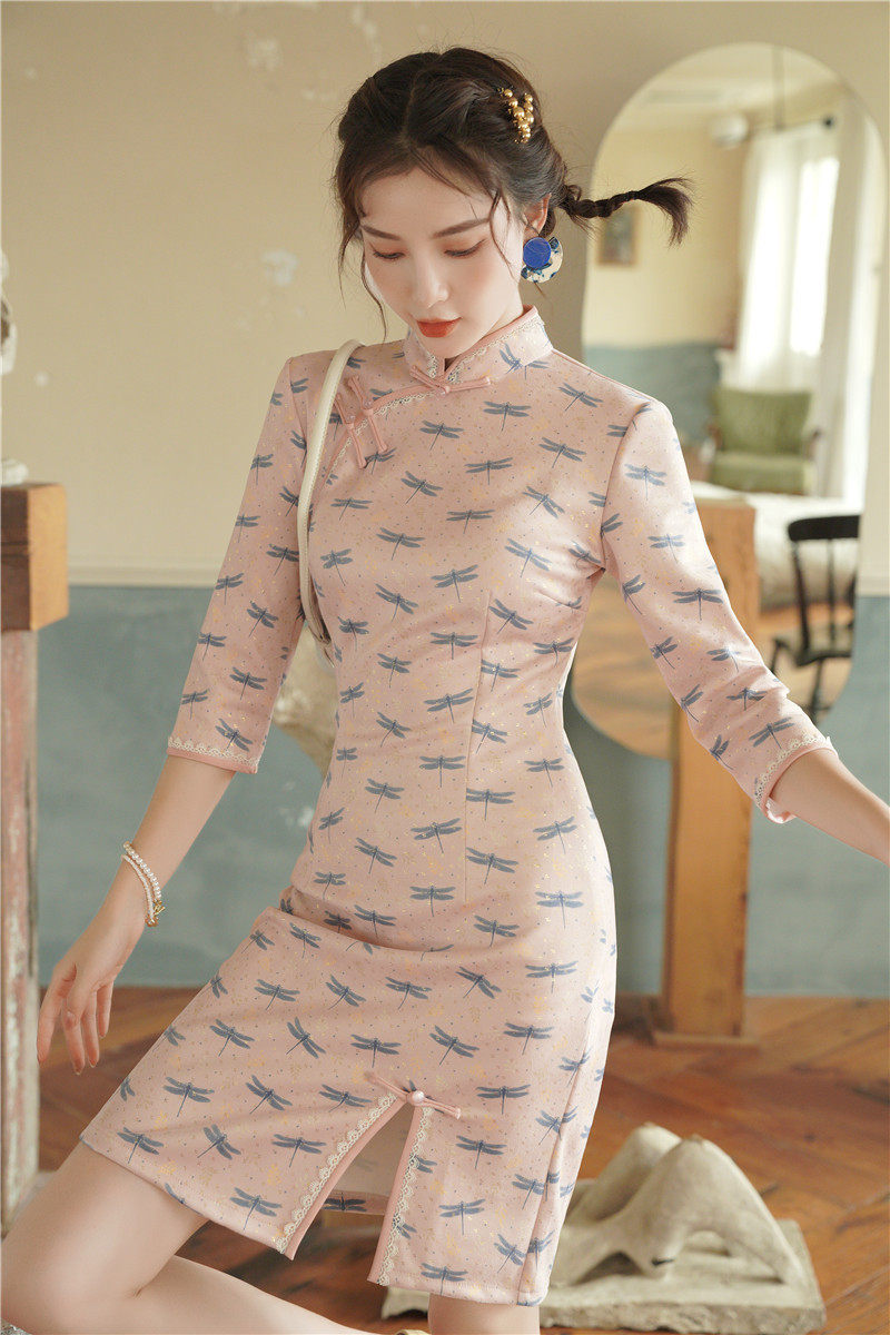 旗袍崔万志店正女装品玉官方华族经典旗舰新款旗袍