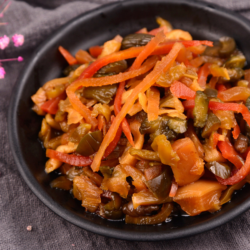 扬州特产三和四美酱菜早餐咸菜什锦菜腌菜120克酱菜