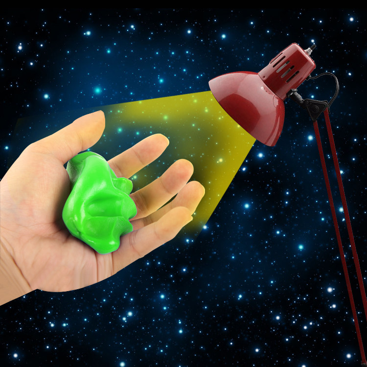 正品小老头液态玻璃透明彩泥夜光发光橡皮泥解压彩泥