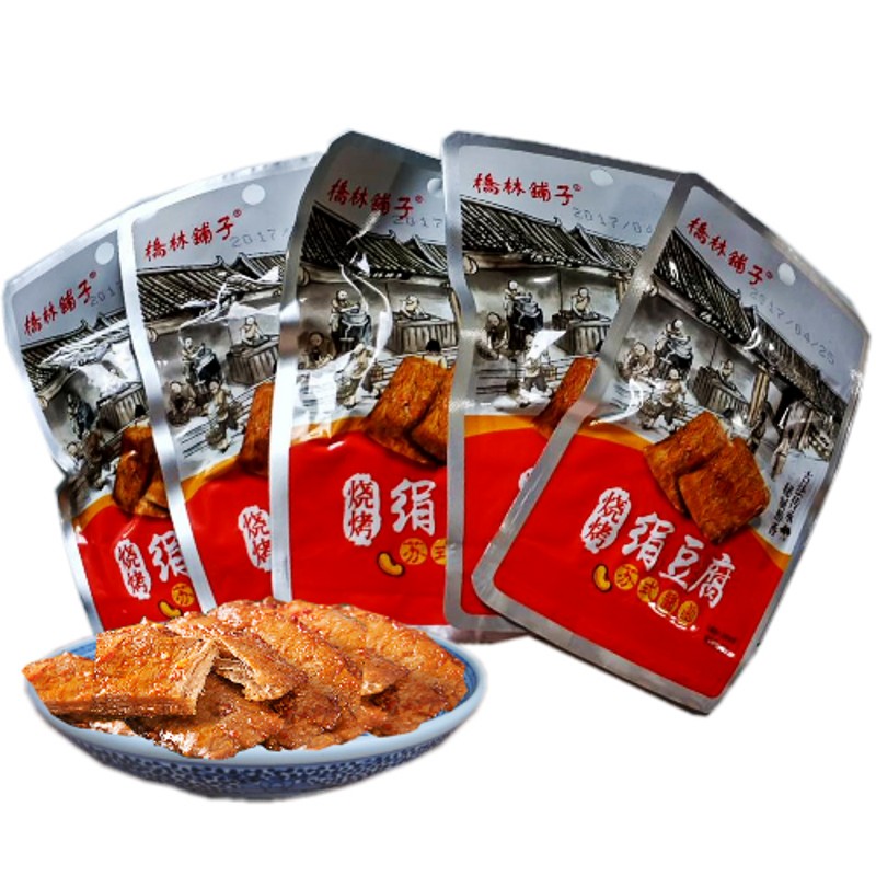 桥林铺子绢豆腐28克*20包手撕素肉豆腐干休闲零食素食健康食品 - 图3