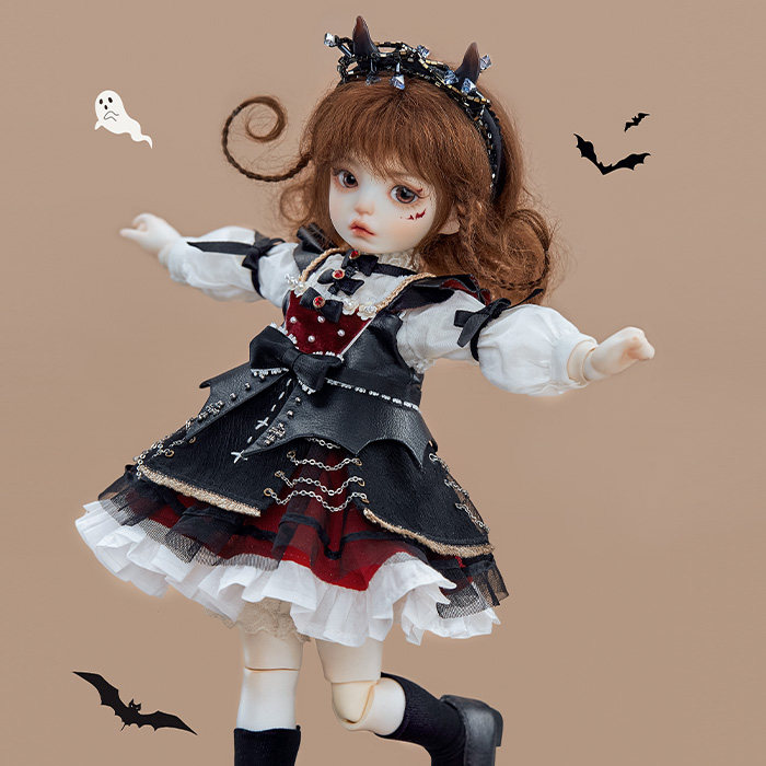 charmdoll16bjd六分小恶魔珀莉polly官服裙子26yfg010假发bjd娃娃