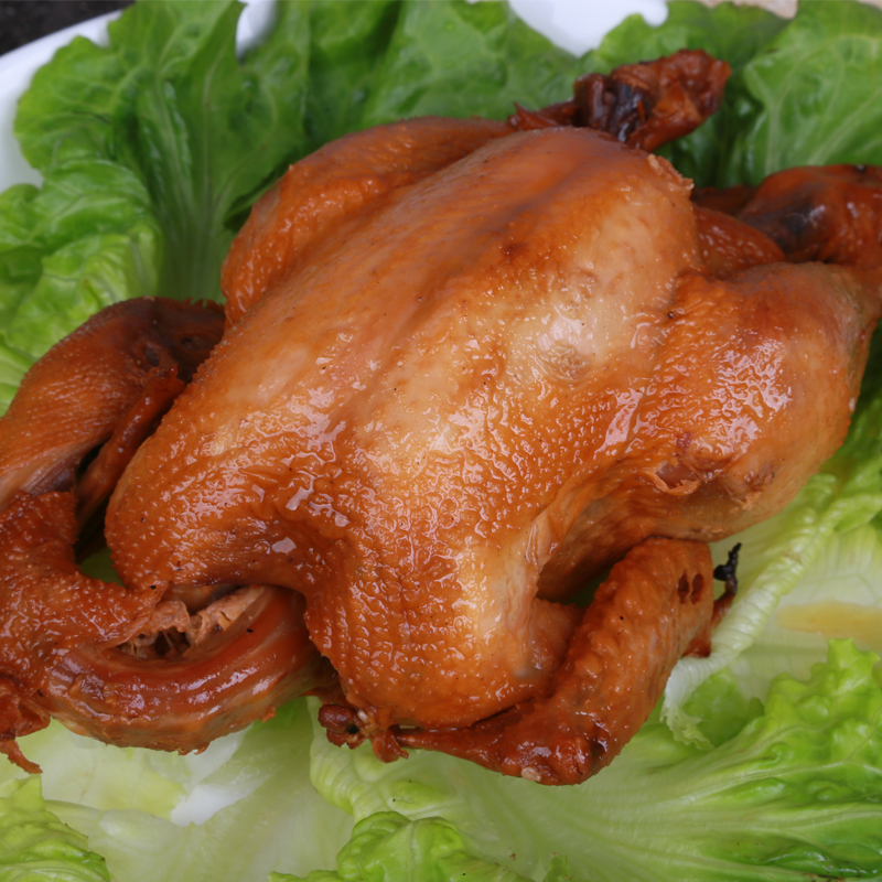 扬州熏鸡特产烤鸡整只鸡熟食即食手撕鸡烧鸡五香手扒鸡400克真空