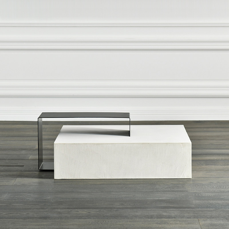 jolor意大利美式现代乡村比利时进口正品水泥台方茶几