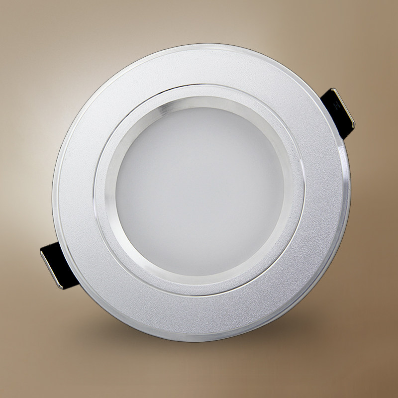 led筒灯射灯嵌入式暗装背景墙天花牛眼灯2.5寸3w超薄吊顶洞灯孔灯