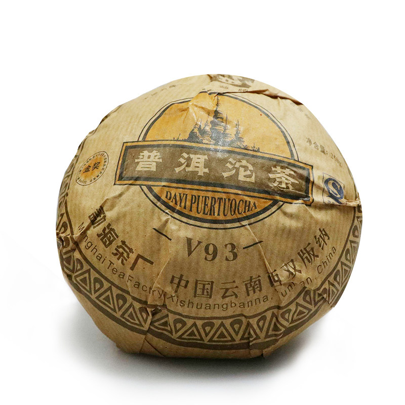 大益普洱茶2007年v93沱茶250克熟茶云南701批干仓普洱