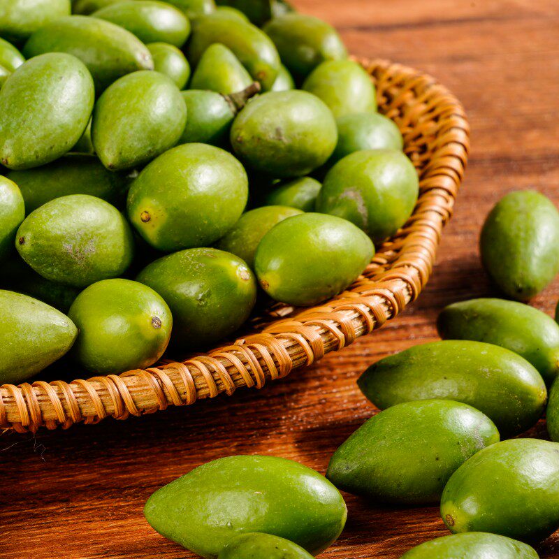 橄榄青皮潮汕现摘水果两头尖脆500g包邮潮州橄榄