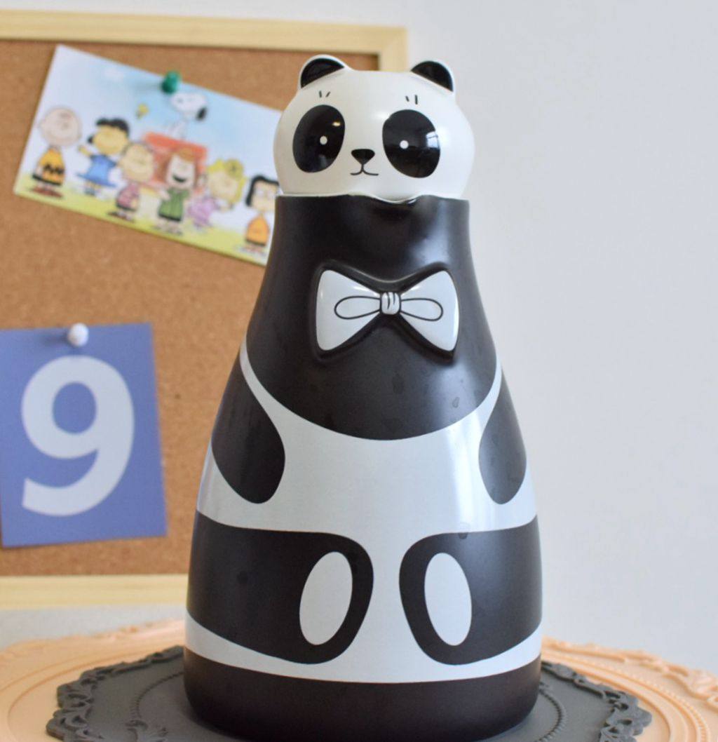 熊猫冷水水壶萌系造型陶瓷可爱套装热水可用冷水壶