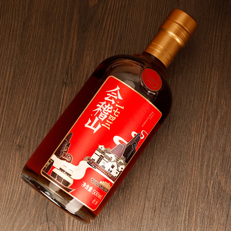 绍兴黄酒会稽山1743花雕500ml瓶装整箱礼盒半干传统黄酒