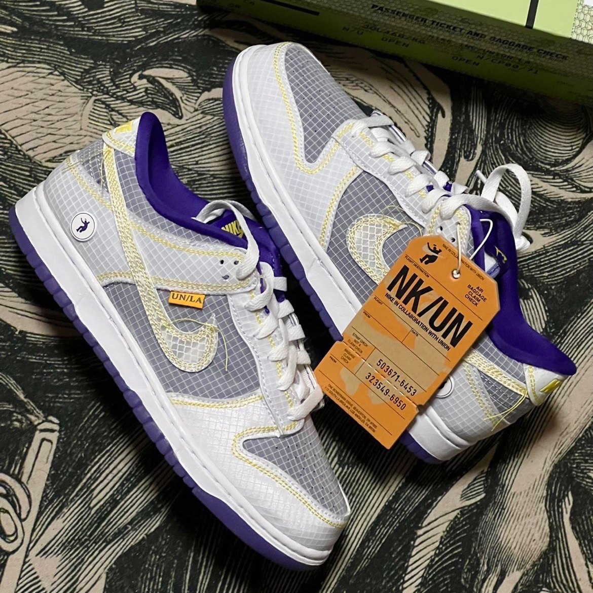 nikedunkunion白紫黄蓝红联名男女低帮复古休闲板鞋板鞋