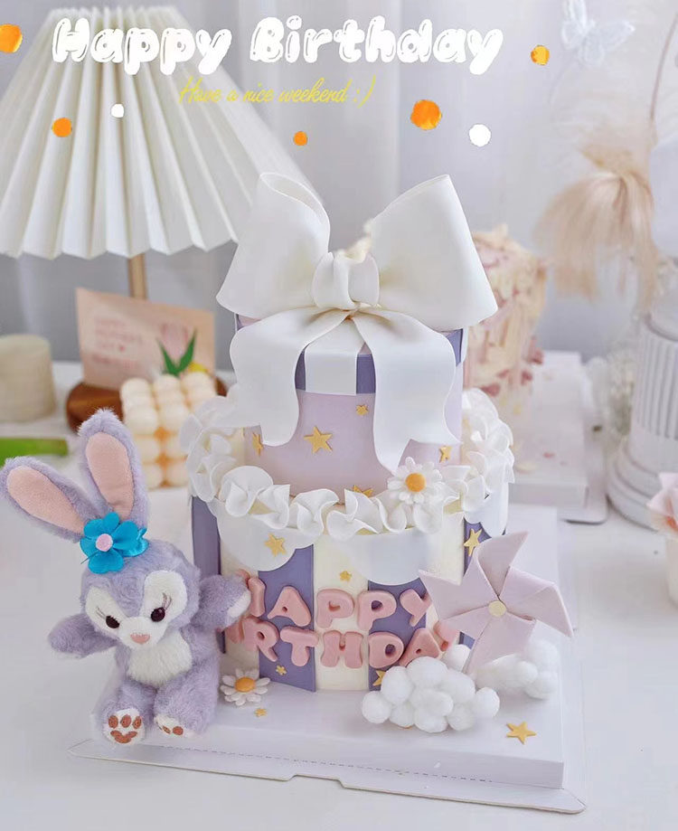 宝宝女童公主星黛兔子儿童网红生日蛋糕女孩成都同城生日
