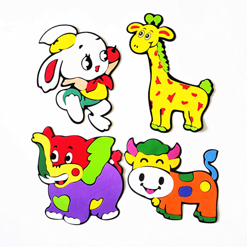 幼儿园教室布置墙贴材料卡通动物图案贴纸儿童墙贴