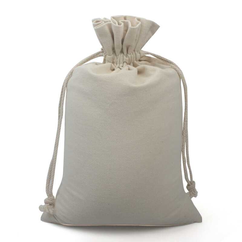 空白现货米袋布袋小米袋米袋子大米包装袋面粉抽绳礼品袋