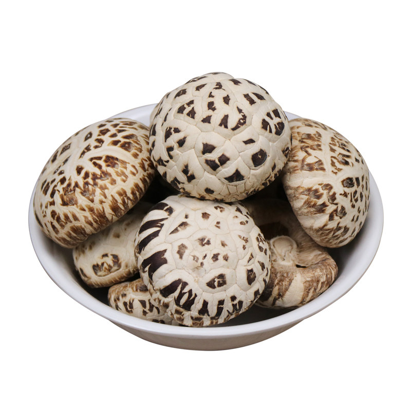 庄祺赞 出口级白花菇5-8cm特级纯野生蘑菇菌菇冬菇香菇干货500g