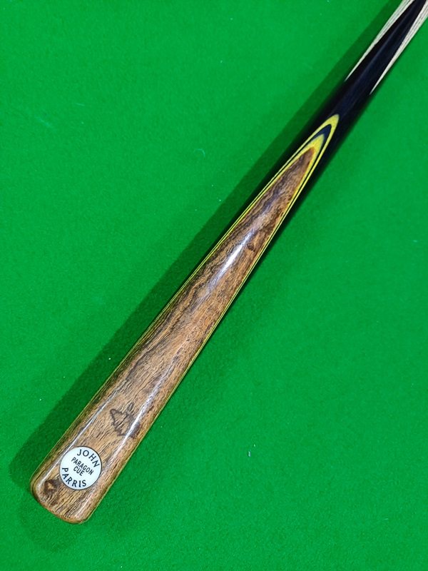 英国johnparrisparagon模范通杆单面博克特黄黑黄线条台球杆